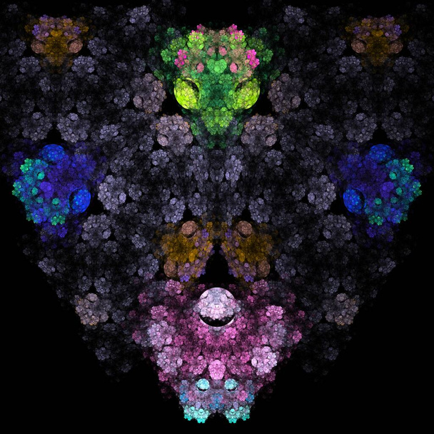 As cores da série, incrível pintura de arte digital. O fundo consiste na textura fractal da cor e é apropriado para o uso nos projetos na imaginação, na criatividade e no projeto. renderização fractal 3d - Foto, Imagem