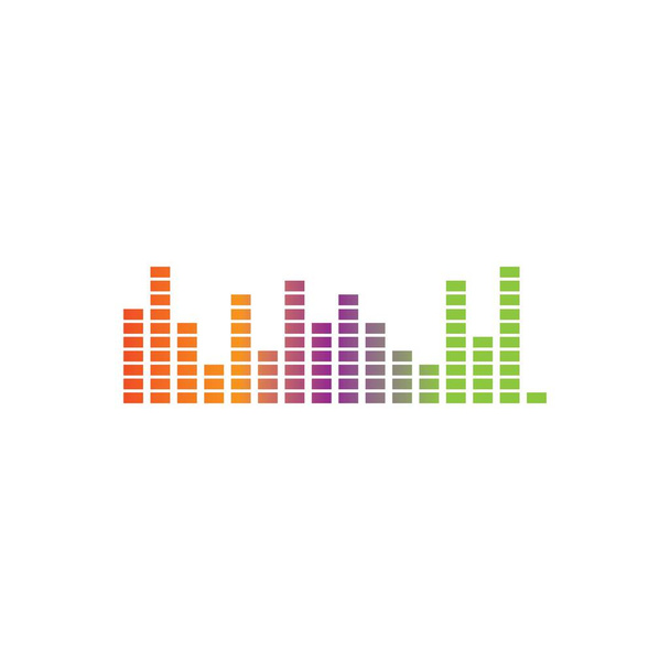 sound wave ilustration logo vector icon template - Vector, Image