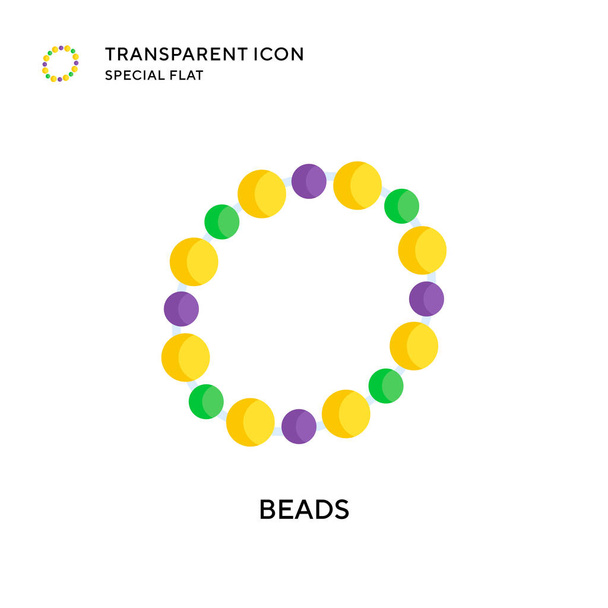 Beads vector icon. Flat style illustration. EPS 10 vector. - Vector, Image