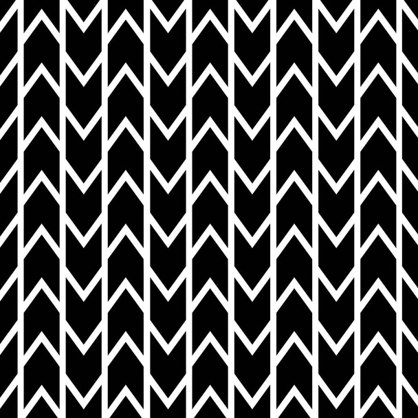 Geometric seamless Vector Pattern. Black and white Background. - Vector, Image