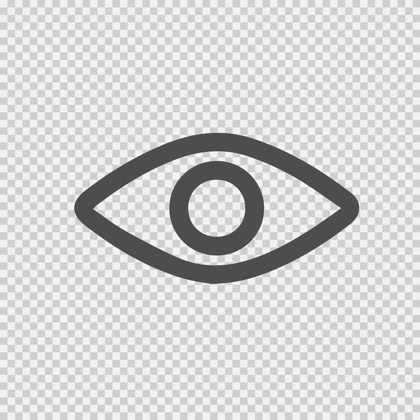 Icona del vettore oculare eps 10. Pittogramma semplice isolato. - Vettoriali, immagini
