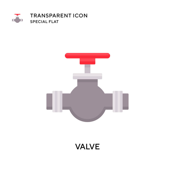 Valve vector icon. Flat style illustration. EPS 10 vector. - Vector, Image