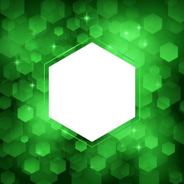 Fondo festivo abstracto con lentejuelas verdes brillantes, orientación cuadrada - Vector, imagen
