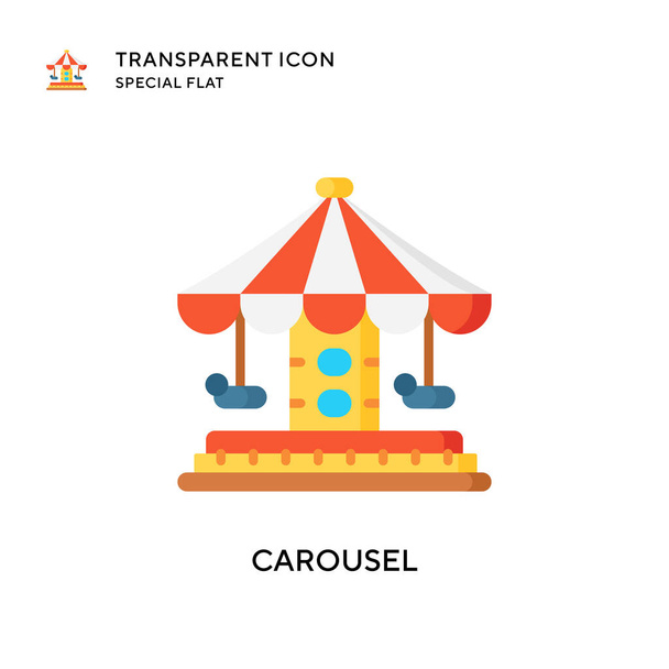 Carousel vector icon. Flat style illustration. EPS 10 vector. - Vector, Image