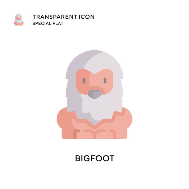 Bigfoot Vektor Ikone. Flache Illustration. EPS 10-Vektor. - Vektor, Bild