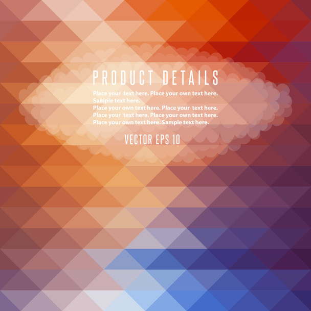 Retro pattern of geometric shapes - Vector, afbeelding