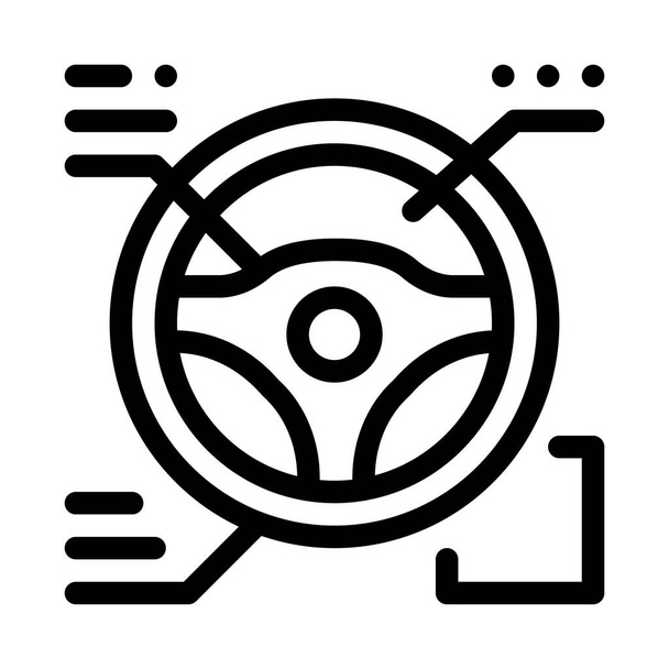 διάνυσμα εικονιδίου χαρακτηριστικών κινητήριου τροχού. σήμα χαρακτηριστικών του κινητήριου τροχού. απομονωμένη απεικόνιση συμβόλων περιγράμματος - Διάνυσμα, εικόνα