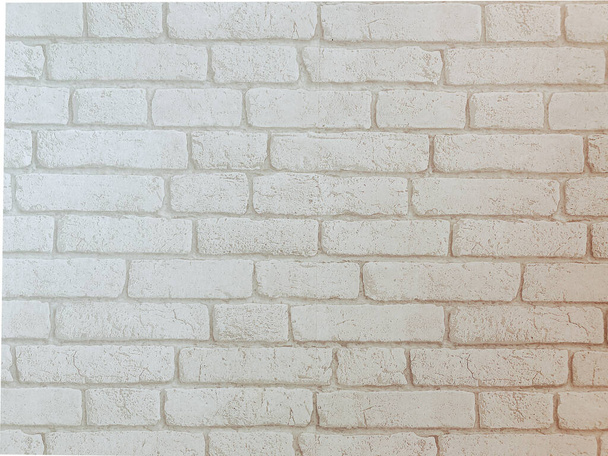 Image de mur de briques blanches, lumière dégradée orange, Fond abstrait. - Photo, image