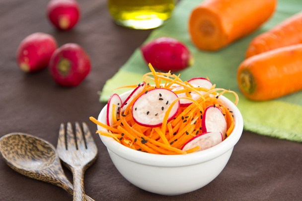 Carrot and radish salad - Photo, Image