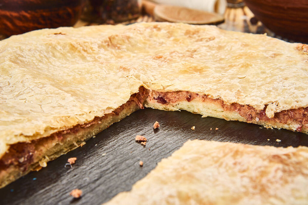National traditional Caucasian food: Ossetian pies, khachapuri, chudu - Photo, Image
