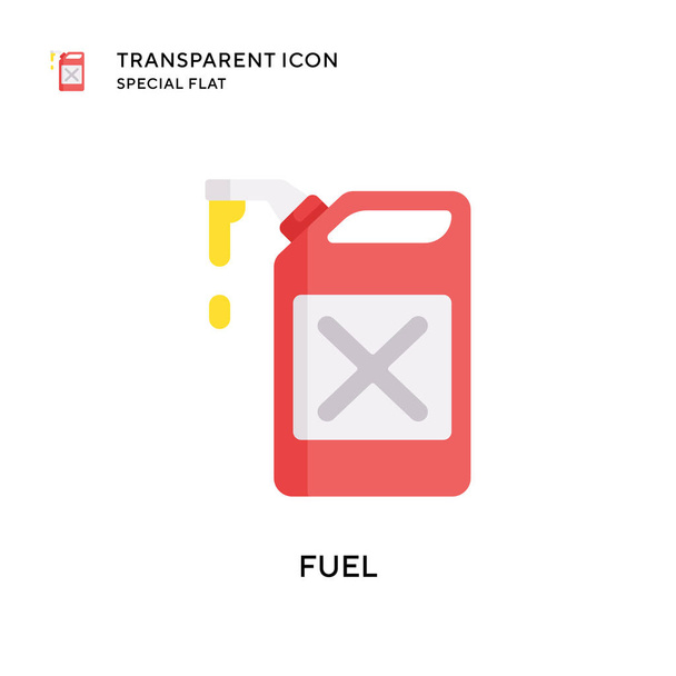 Fuel vector icon. Flat style illustration. EPS 10 vector. - Vector, Image