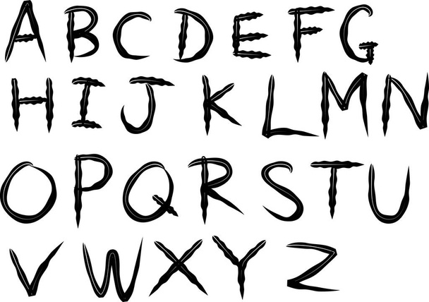 vector illustration background alphabet  - Vector, imagen