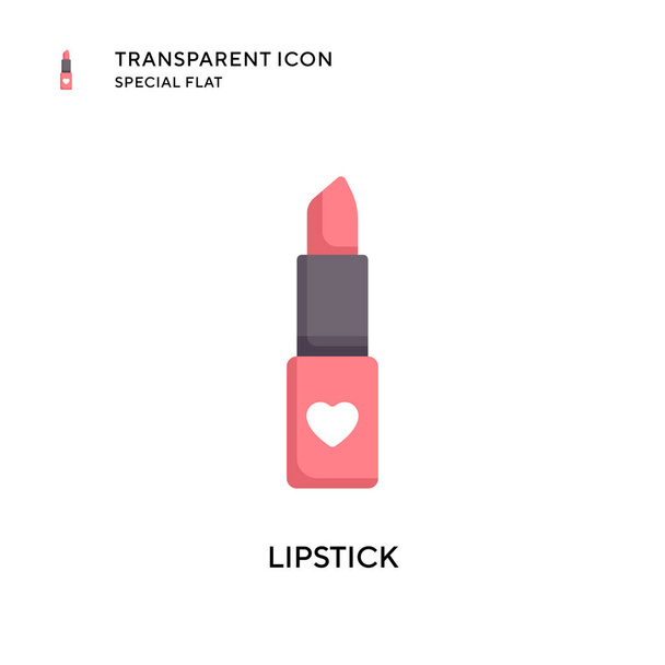 Lipstick vector icon. Flat style illustration. EPS 10 vector. - Vector, Image