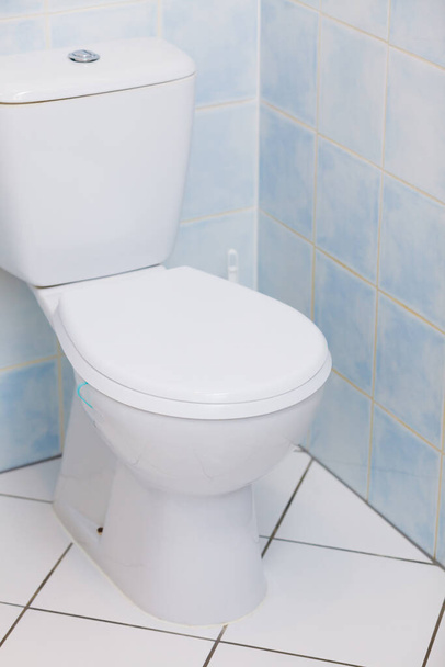Bathroom. Home toilet bowl and flush - Foto, Bild