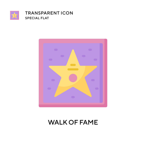 Walk of fame vector icon. Flat style illustration. EPS 10 vector. - Vector, Image