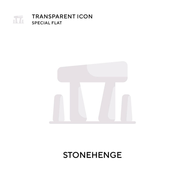 Icône vectorielle Stonehenge. Illustration style plat. Vecteur EPS 10. - Vecteur, image
