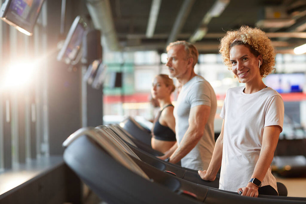 People training on treadmill - Photo, Image