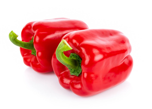 červená paprika na bílém pozadí - Fotografie, Obrázek