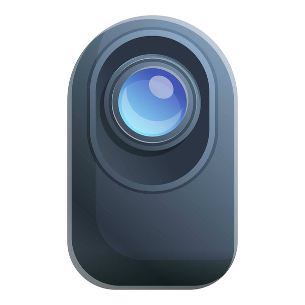 Digital camera baby monitor icon, cartoon style - Вектор,изображение