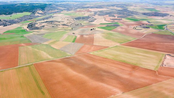 Повітряний вид на сільське поле (Іспанія). - Фото, зображення