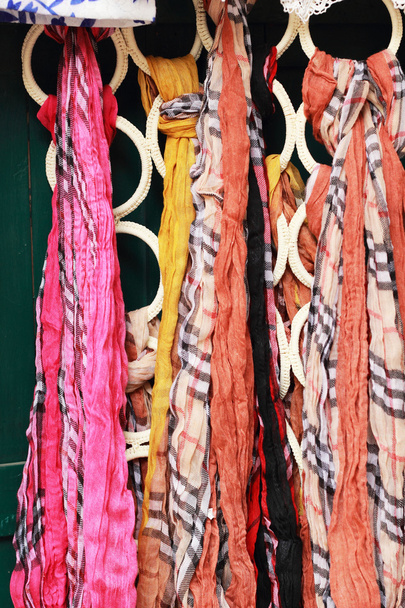 The scarf shop at the market - Photo, Image