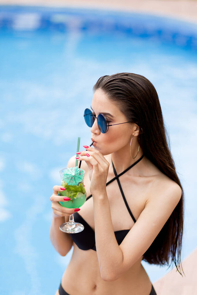 summer taste concept. juice for people who are on a diet - Foto, Imagem