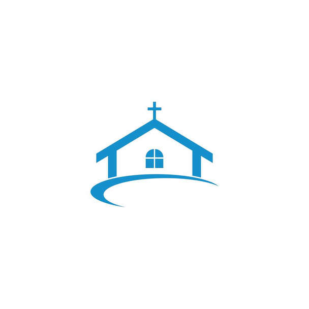 Iglesia logotipo plantilla vector icono ilustración diseño  - Vector, Imagen