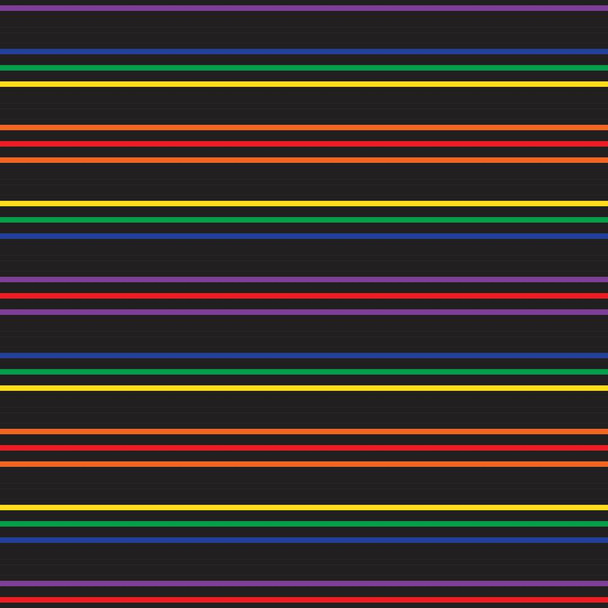 Rainbow Horizontal rayas sin costuras patrón de fondo adecuado para textiles de moda, gráficos
 - Vector, Imagen