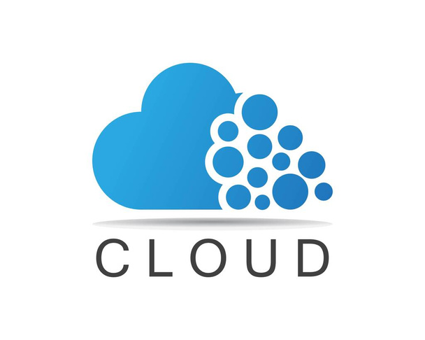 Cloud icon logo vector template - Vector, Image