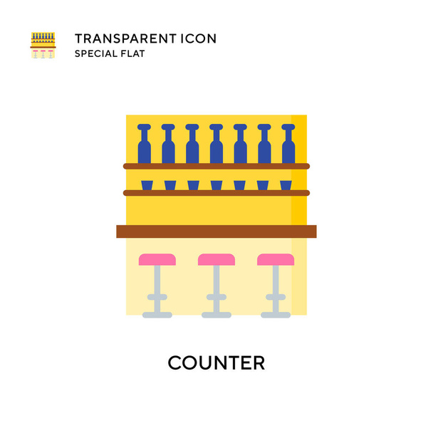 Counter vector icon. Flat style illustration. EPS 10 vector. - Vector, Image