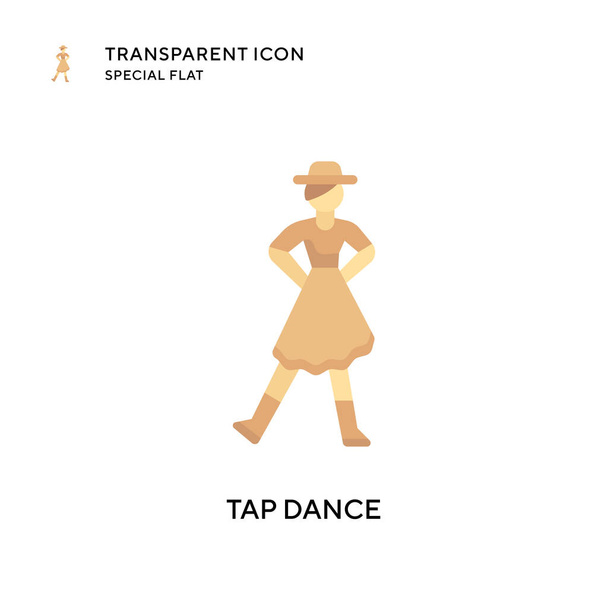 Tap dance vector icon. Иллюстрация в плоском стиле. Вектор EPS 10. - Вектор,изображение