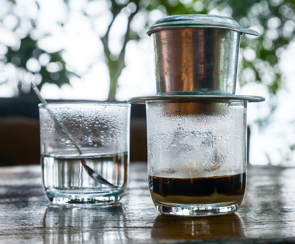 vietnami csöpög a kávé - Fotó, kép