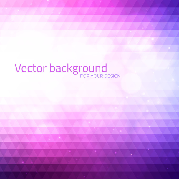 Abstract triangles background with bokeh. - Vector, Image