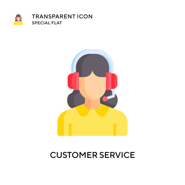 Customer service vector icon. Flat style illustration. EPS 10 vector. - Vector, Image