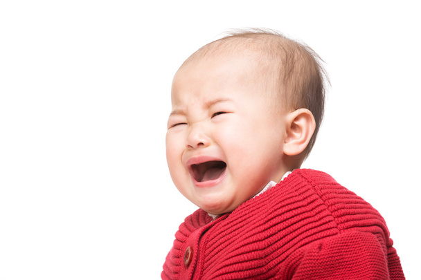 Asiática bebé niña llorando
 - Foto, imagen
