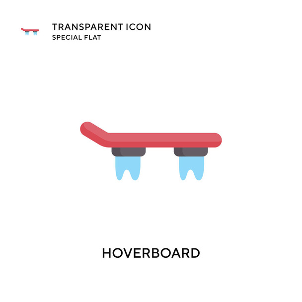 Icône vectorielle Hoverboard. Illustration style plat. Vecteur EPS 10. - Vecteur, image