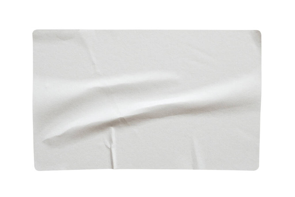 Etykieta papierowa izolowana na białym tle - Zdjęcie, obraz