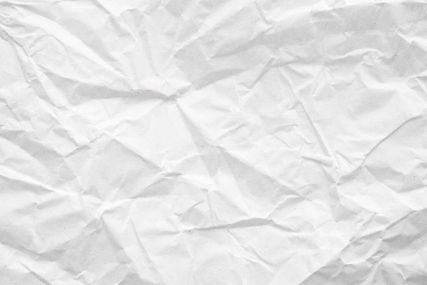 Biały pognieciony papier abstrakcyjna tekstura tła - Zdjęcie, obraz