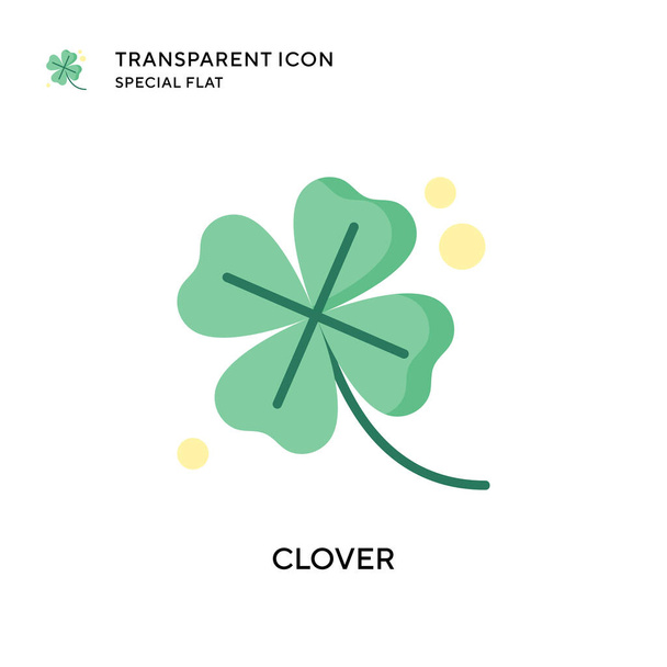 Clover vector icon. Flat style illustration. EPS 10 vector. - Vector, Image