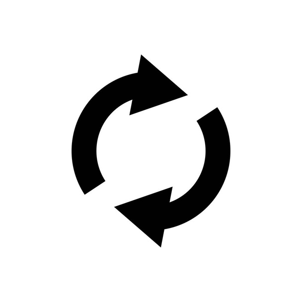 Circular arrow circle arrow icon rotation restart. Design template vector - Vector, Image