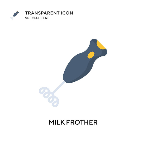Icona vettore schiuma di latte. Illustrazione in stile piatto. Vettore EPS 10. - Vettoriali, immagini