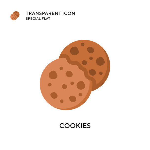 Cookies Vektor-Symbol. Flache Illustration. EPS 10-Vektor. - Vektor, Bild