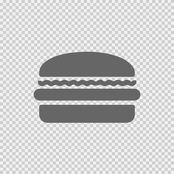 Icona del vettore hamburger. Simbolo del fast food. Illustrazione vettoriale EPS 10. - Vettoriali, immagini