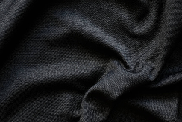 Siyah kumaş lüks kumaş desen arkaplan - Fotoğraf, Görsel