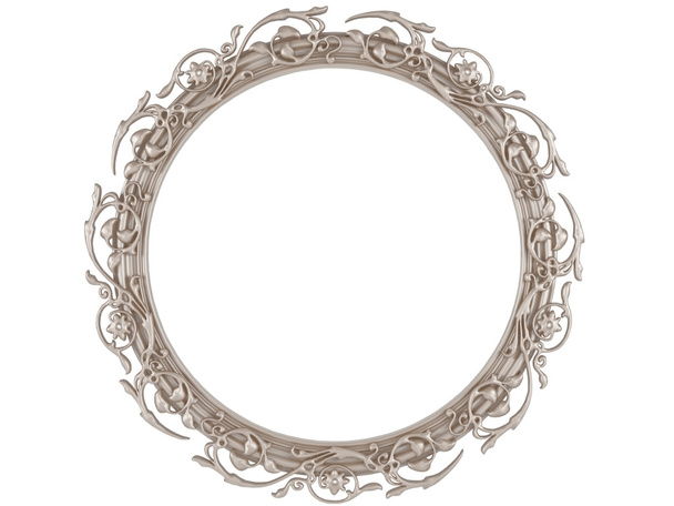 Декоративная круглая рамка, цветочная
 - Фото, изображение