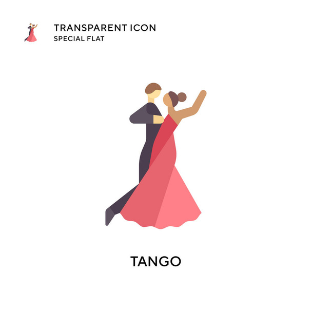 Tango vector icon. Flat style illustration. EPS 10 vector. - Vector, Image