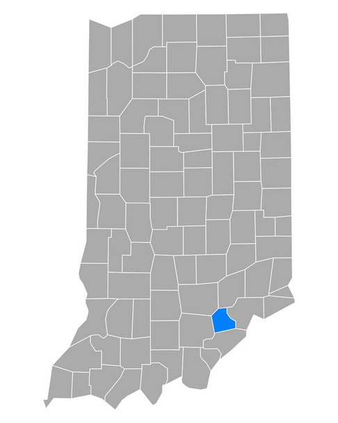 Mappa di Scott in Indiana - Vettoriali, immagini