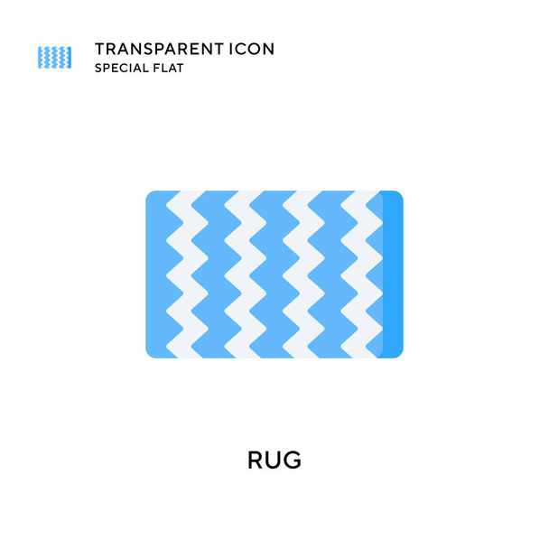 Rug vector icon. Flat style illustration. EPS 10 vector. - Vector, Image