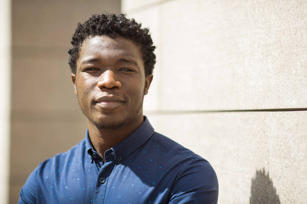 handsome young african man in shirt - Valokuva, kuva