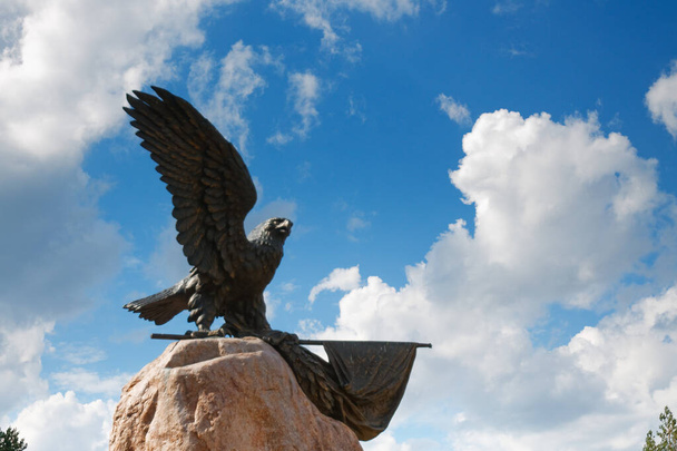 Capela Memorial no distrito de Slavgorod, Bielorrússia 2020 - Foto, Imagem